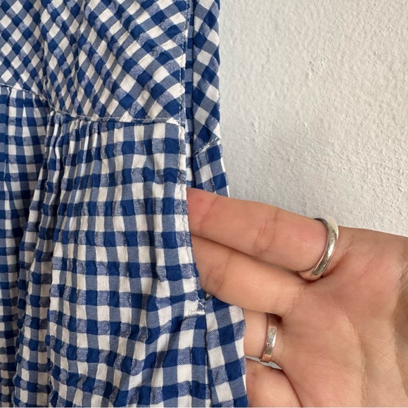 Uniqlo navy gingham maxi skirt - Picture 4 of 5